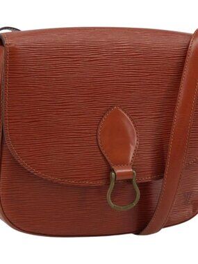 LOUIS VUITTON Epi Saint Cloud GM Shoulder Bag Brown M52193 LV Auth 173171